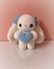 Nerta zuikutė "Bella" su širdele(14cm) Nerta zuikutė "Bella" su širdele(14cm)