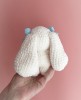 Nerta zuikutė "Bella" su širdele(14cm) Nerta zuikutė "Bella" su širdele(14cm)